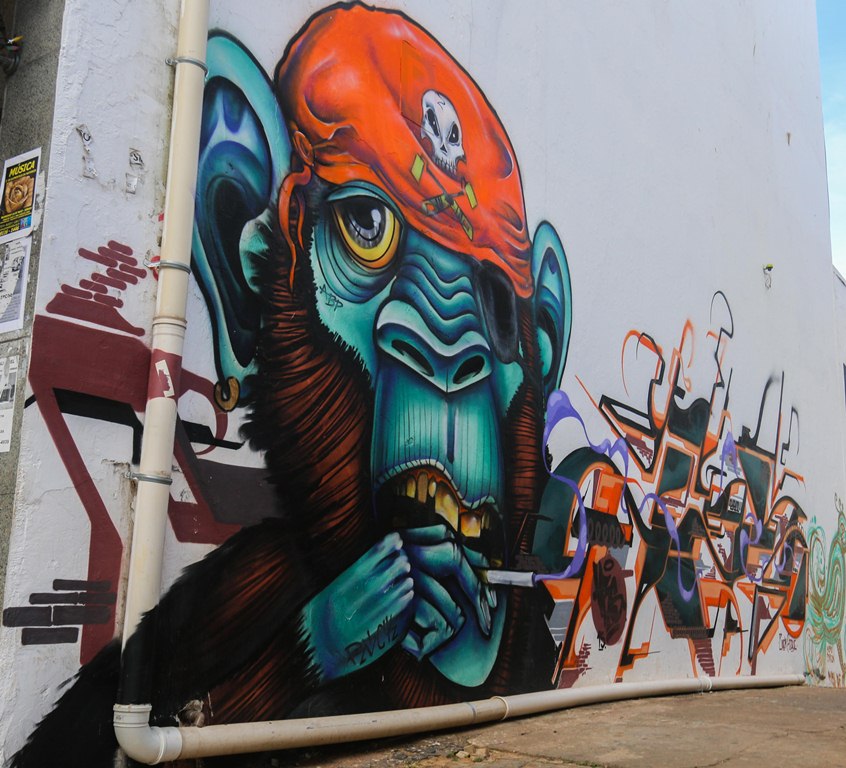Exposio Entre Cores e Utopias faz um passeio por grafites feitos em Braslia e seus arredores