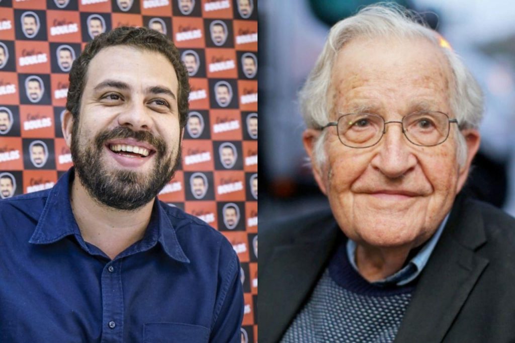  Guilherme Boulos dar aula em curso de Noam Chomsky  POR NINJA