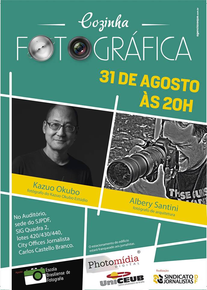 ? HOJE!!! Cozinha Fotogr?fica com Kazuo Okubo e Albery Santini, 31/8, ?s 20h. Participe! SIG Quadra 2, lotes 420/430/440 Bras?lia 061 3343-2251 http://www.sjpdf.org.br/