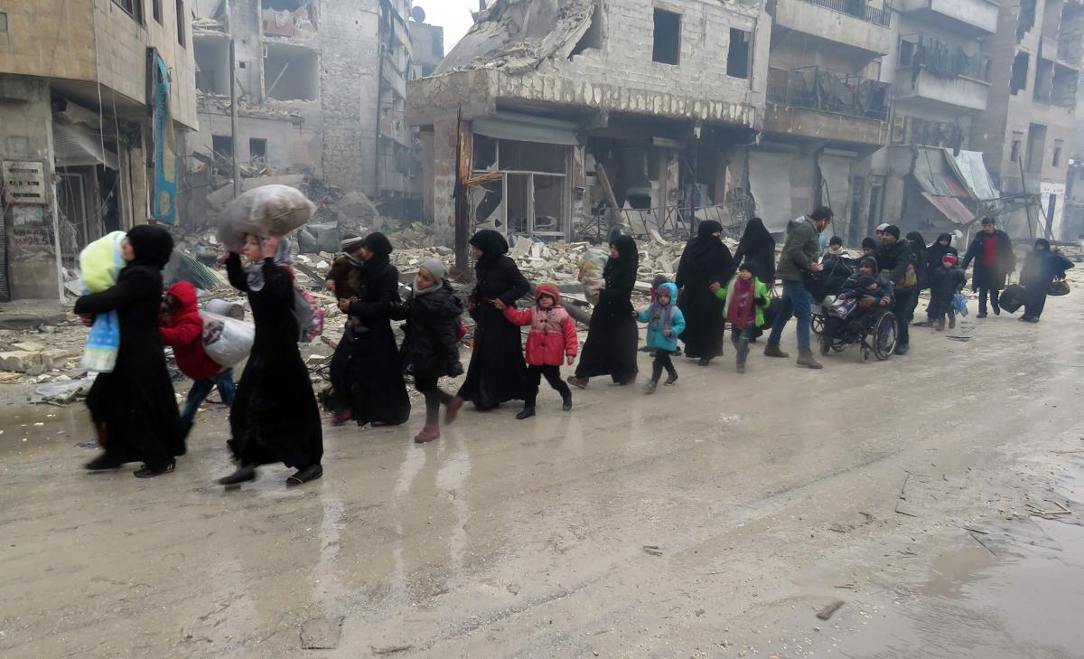 "Aleppo" Uma cidade devastada.Foto: (AFP / Getty Images)
