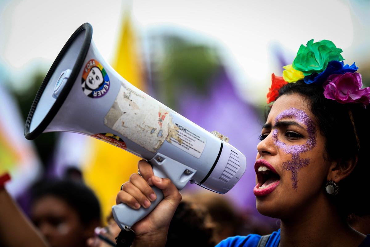 Dia Internacional da Mulher, 2017.Foto:(Fernando Bizerra / APE)