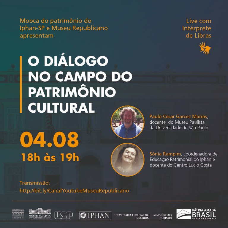 Iphan-SP e Museu Republicano de Itu promovem live sobre Patrim&ocirc;nio Cultural
