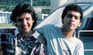 M?rio Pacheco o Sr: RockNroll S/A. Foto: Arnaldo Baptista e M?rio Pacheco.