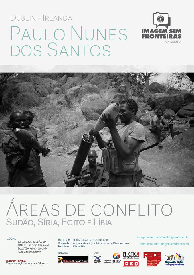 Paulo Nunes dos Santos, residente na Irlanda abre programa??o internacional com "?reas de Conflito" dia 27 de julho - Galeria Olho de ?guia (Taguatinga-Norte)
