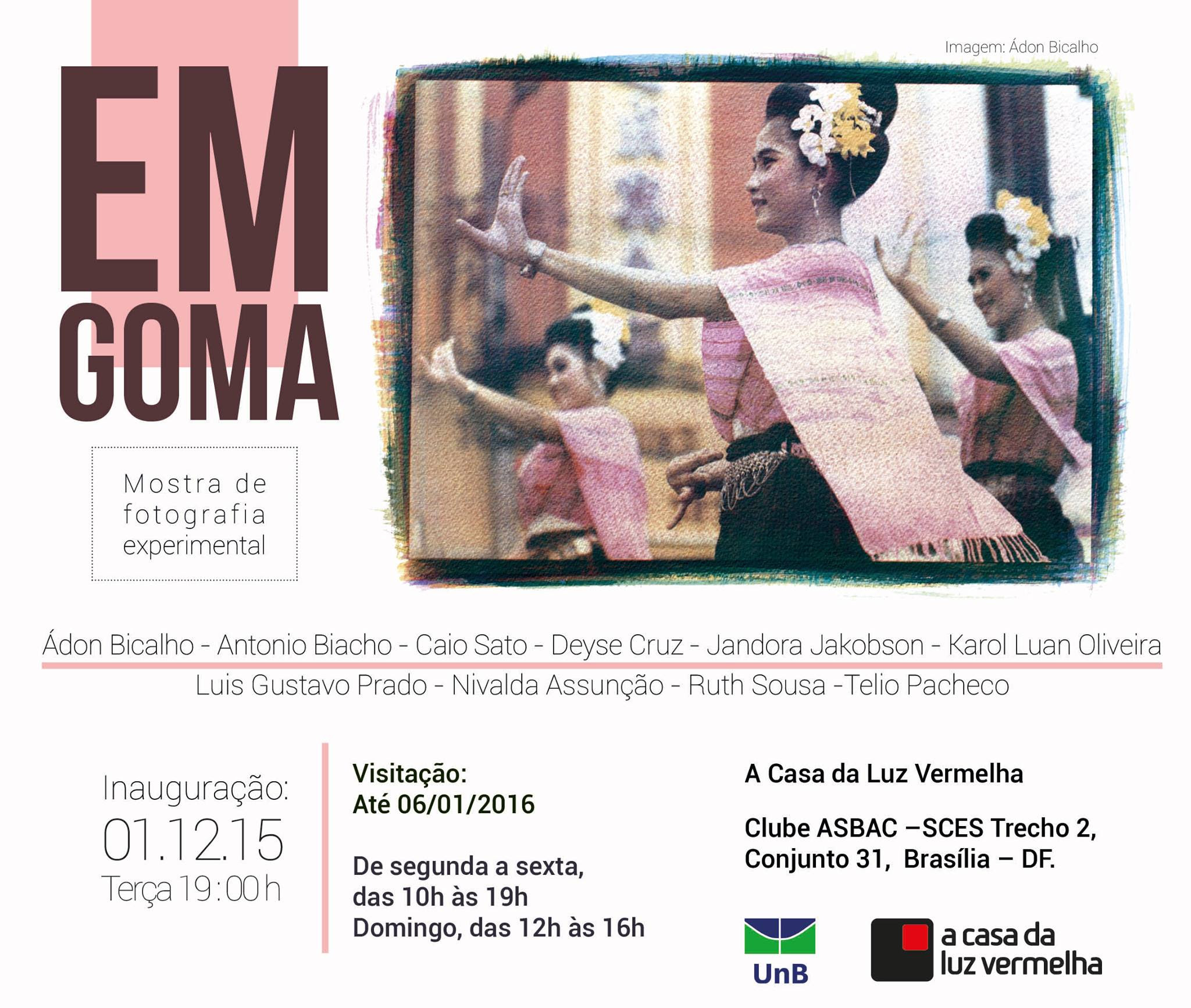 EnGoma - Mostra de Fotografia Experimental.Local: A Casa da Luz Vermelha Quando: 1? de dezembro de 2015 ?s 19h