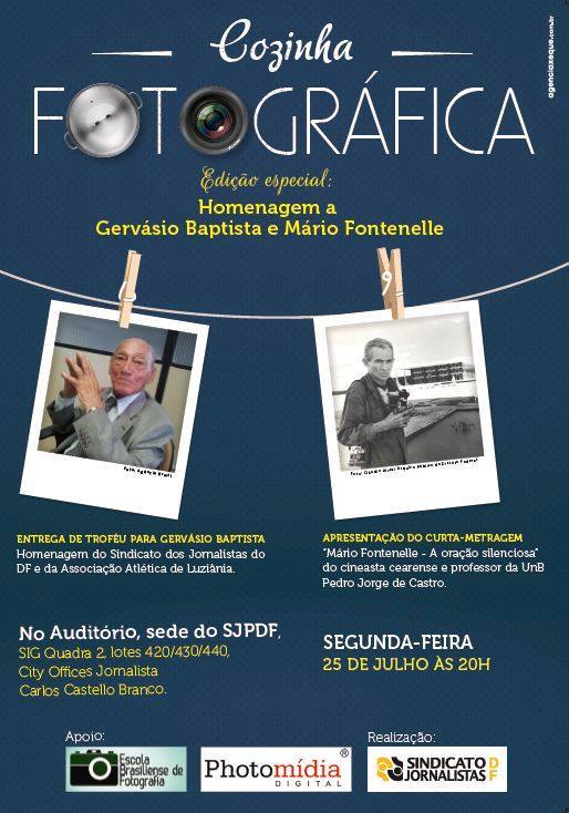 Cozinha Fotogrfica homenageia HOJE dois MESTRES do Fotojornalismo Brasileiro Gervsio Baptista e Mrio Fontenelle.