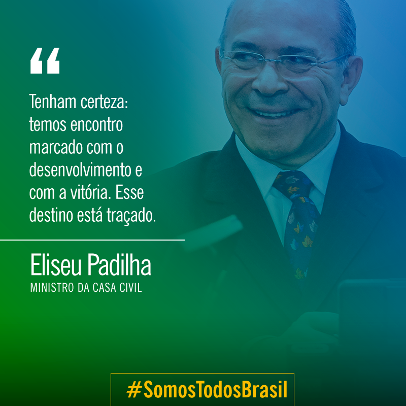 Ministro Eliseu Padilha e o Dirceu do Presidente Golpista Temer.