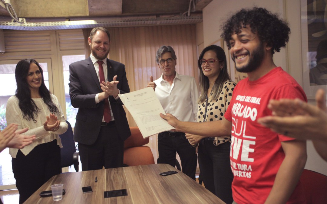 GDF manifesta apoio ao Mercado Sul Vive e oficializa interesse em desapropriar espaos ocupados.Fotos Divulgao.