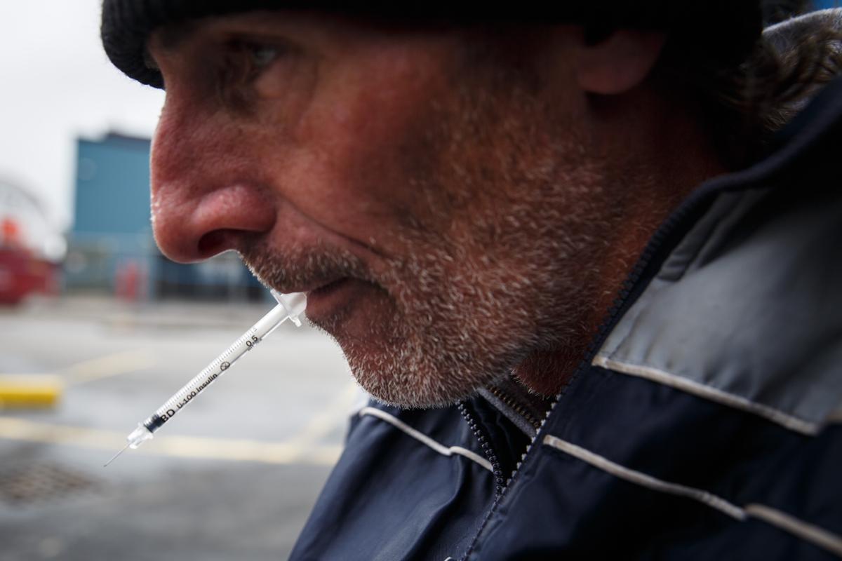 Metadona Mile de Boston.Foto:(Keith Bedford / Boston Globe)