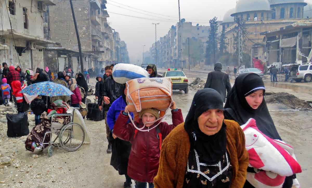 A Cidade Devastada de ALEPPO.Foto: (AFP / Getty Images)