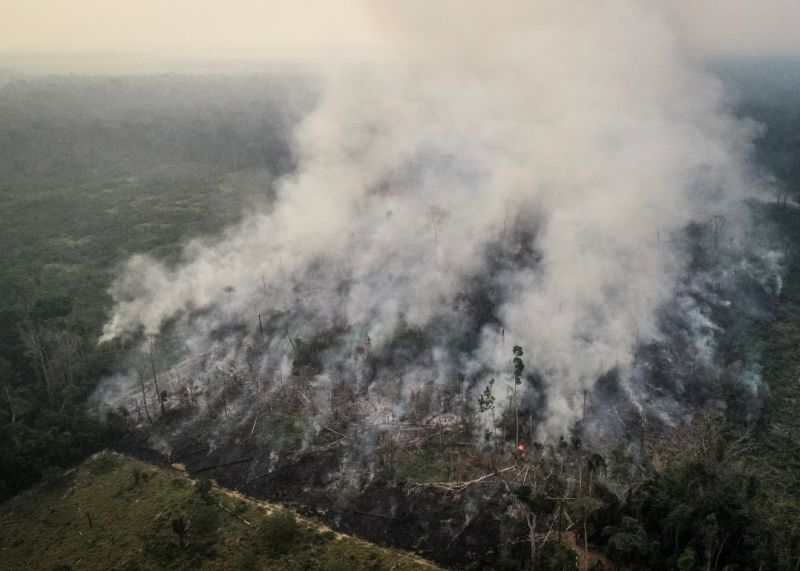 Amaznia volta a arder. Bolsonaro diz que  mentiraFotos:REUTERS/UESLEI MARCELINO