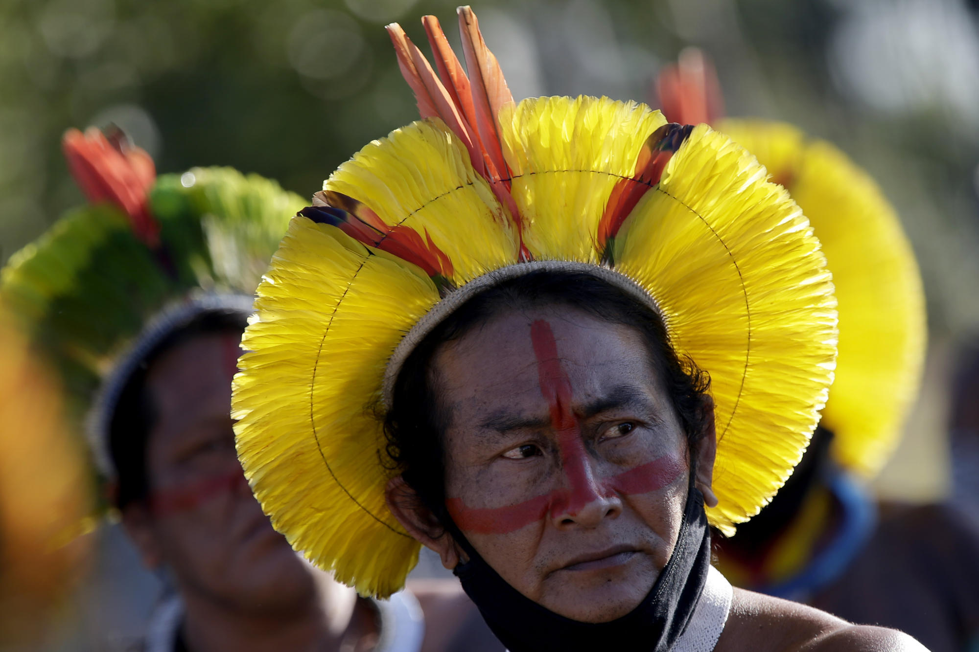 Missionários evangélicos dizem para indígenas não se vacinarem: ‘marca da Besta’Foto: AP Photo/Eraldo Peres