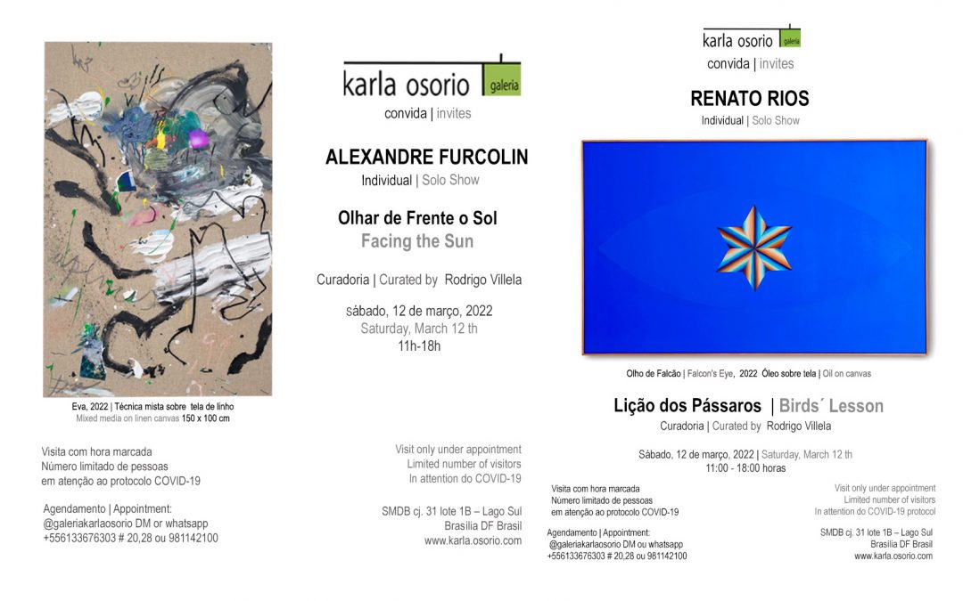 Galeria Karla Osorio apresenta duas exposições individuais paralelas inaugurando em Março.