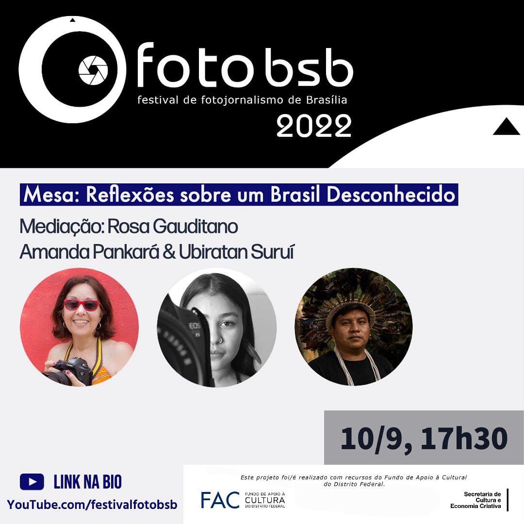 Festival de Fotojornalismo de Braslia comea nesta quinta (8/9) Evento apresenta programao com encontros virtuais e presenciais. A abertura ocorre nesta quinta (8/9), s 17h, no Alfinete Bir