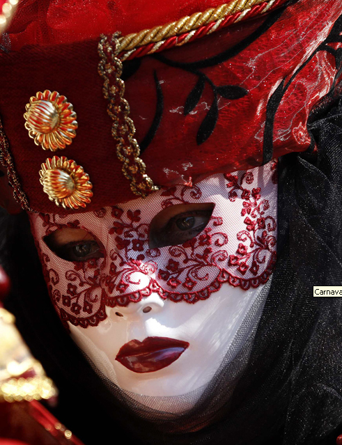 Carnaval de Veneza 2012 - fotos de Tony Gentile /REUTERS